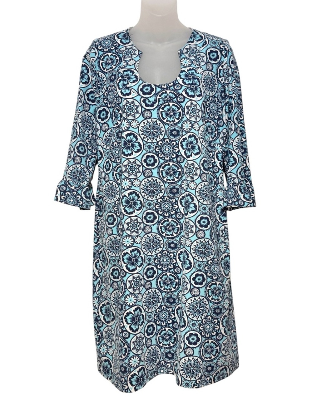 Katherine Way Naples Dress in Floral Medallions